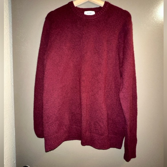 Old Navy maroon burgundy crewneck sweater - Picture 1 of 4